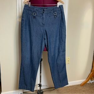 Like New Larry Levine Stretch Denim dark Wash  Blue Jeans